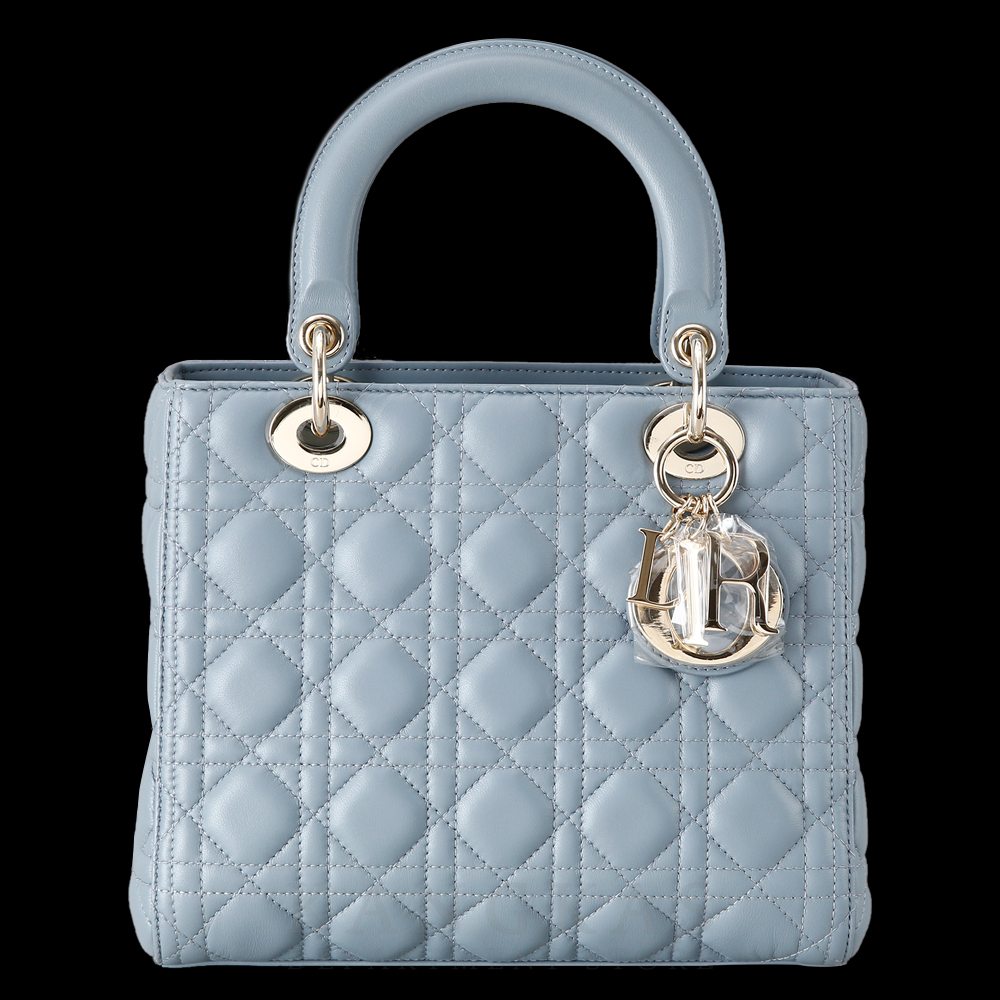 CHRISTIAN DIOR(USED)크리스찬디올 레이디디올 미듐 스카이블루